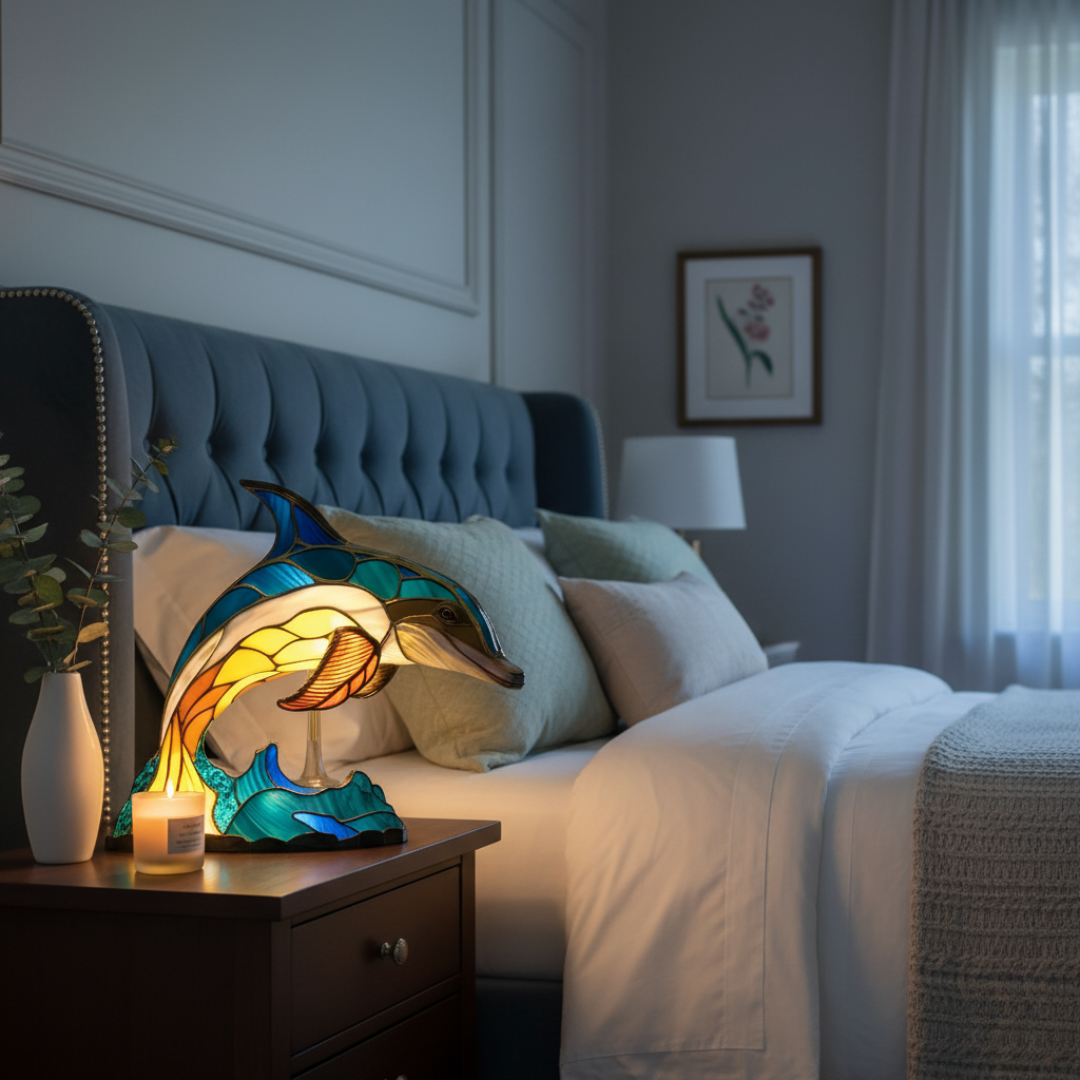 Carrara Marmor Exquisit Glaslampe Cleo Naturkristall