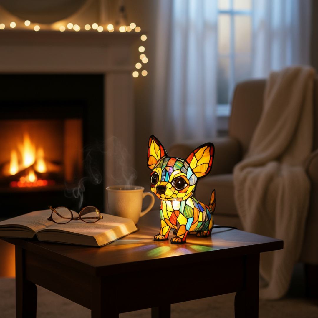 Platin 950 Weißgold Chihuahua Anhänger Natürlicher Luxus