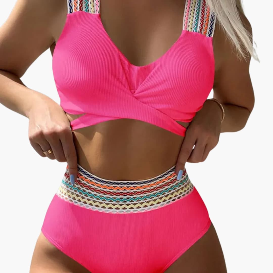 Lydia – Elegant Ribbed Bikini Chic