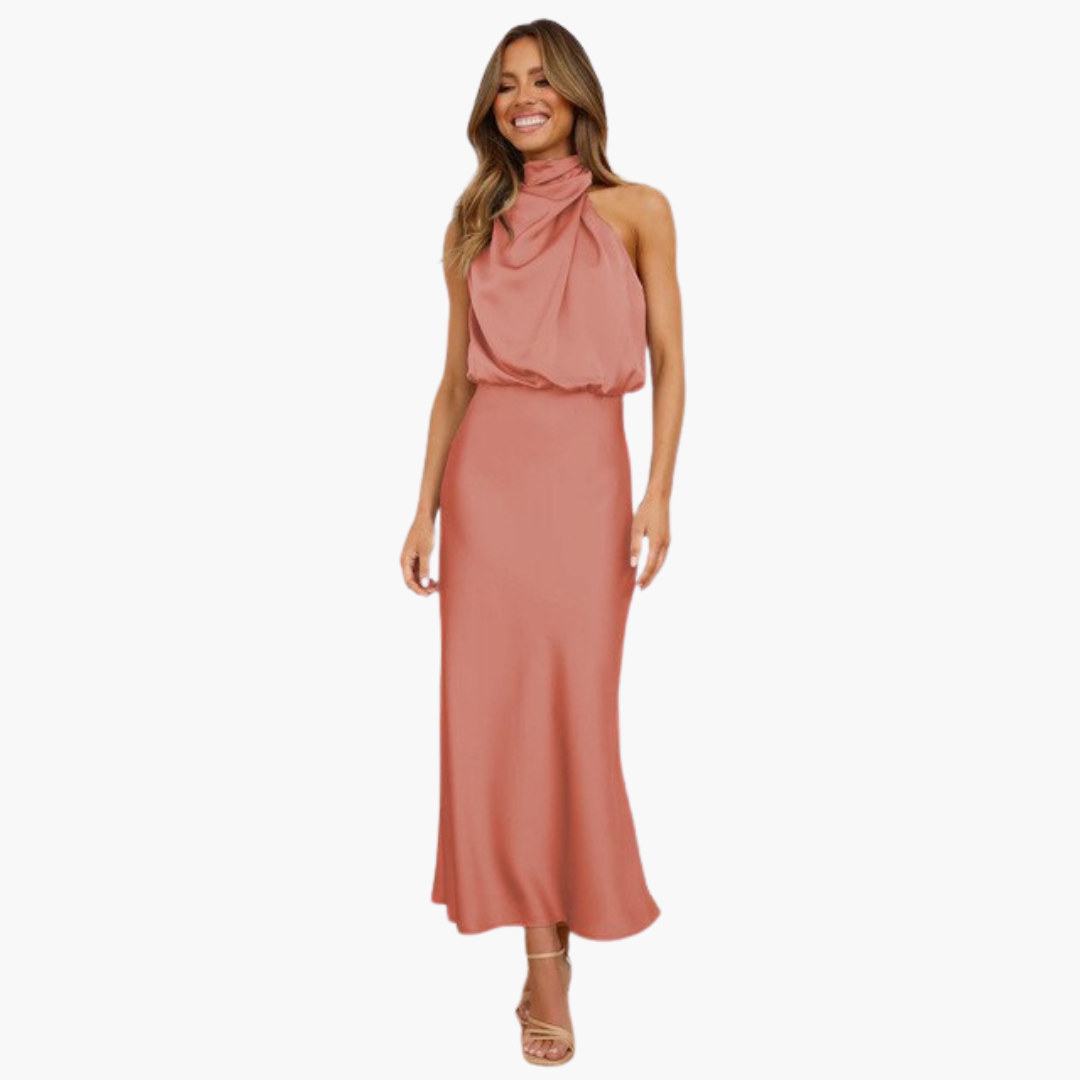Lydia – Chic Halter Neck Glamour