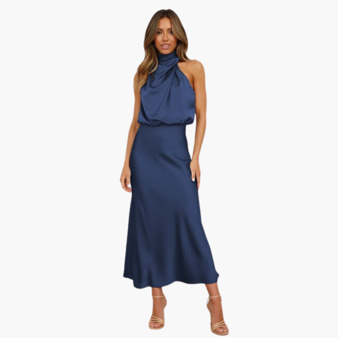 Lydia – Chic Halter Neck Glamour