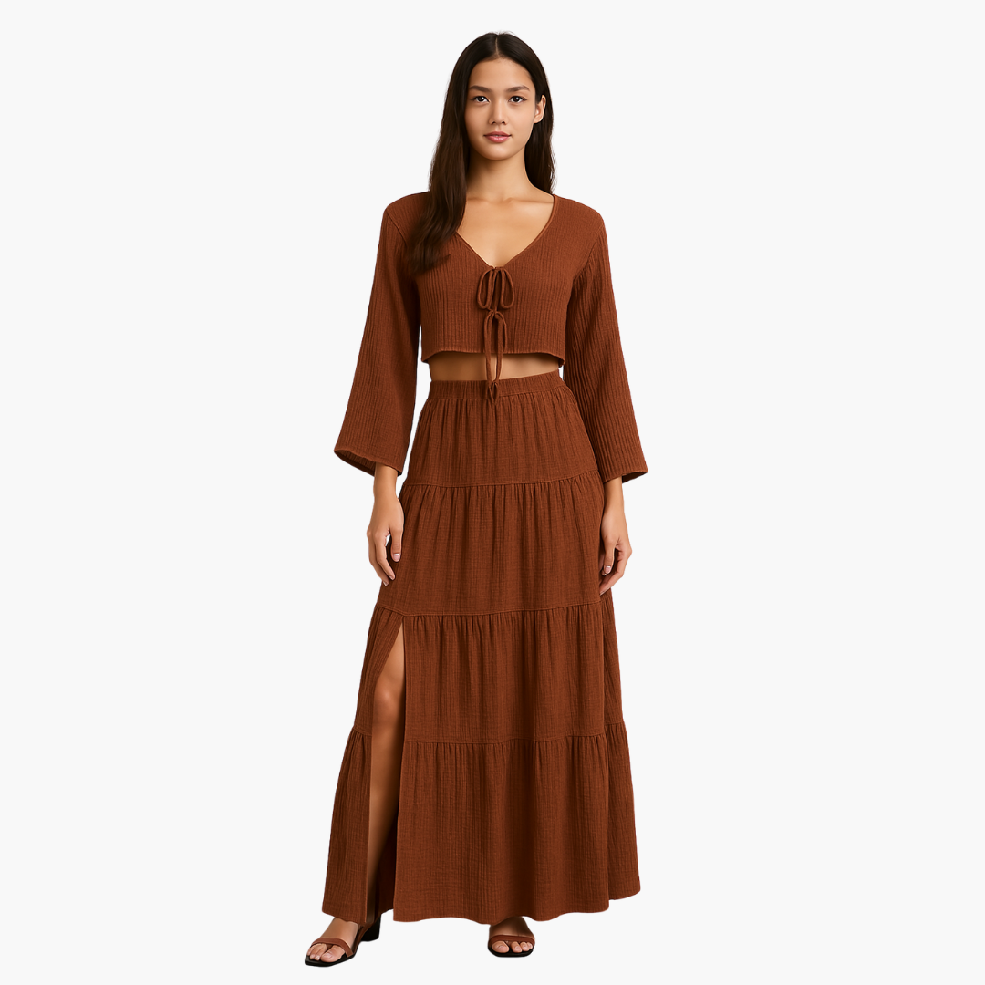 Florence – Chic Tie-Front Elegance