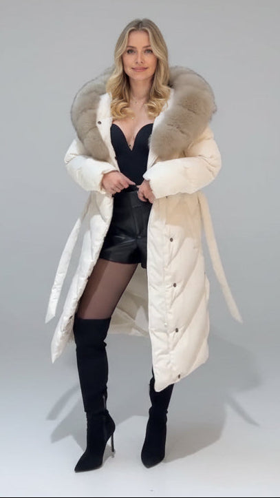 AURELIA™ | Long Coat with Fur
