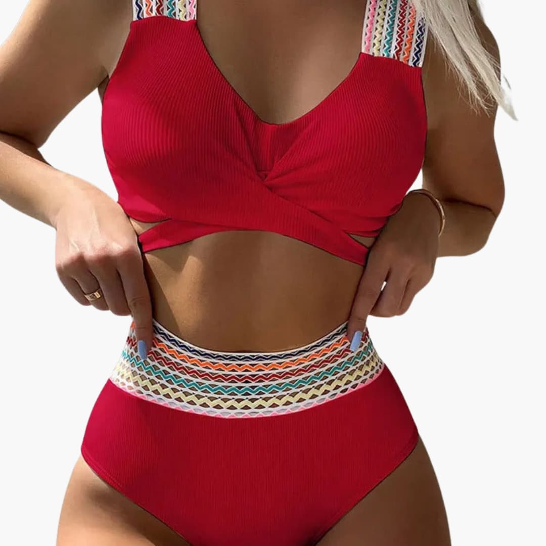 Lydia – Elegant Ribbed Bikini Chic