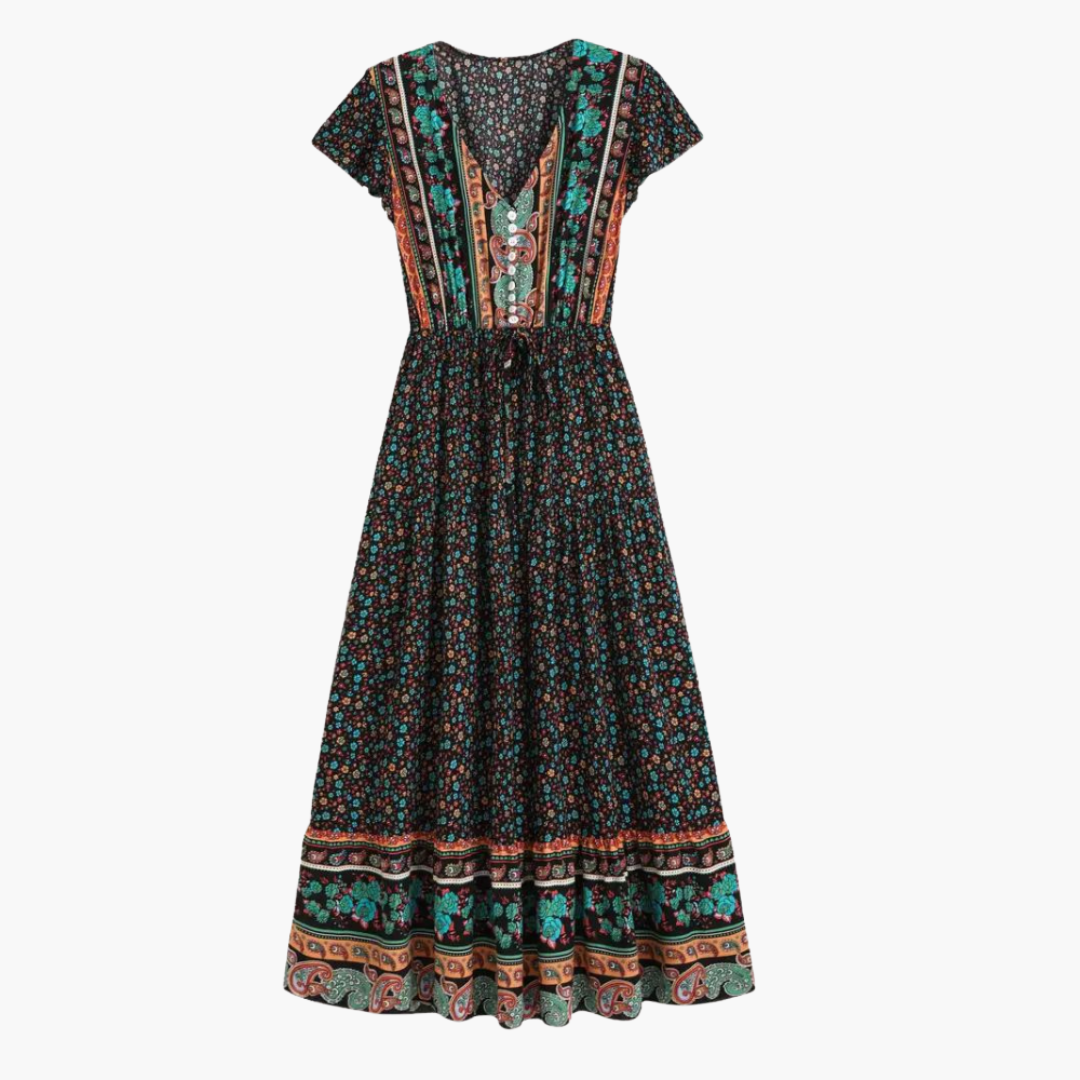 Hattie – Boho Chic Floral Drape
